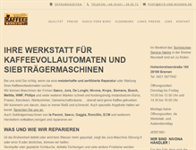 Tablet Screenshot of kaffeewerkstatt-bremen.de